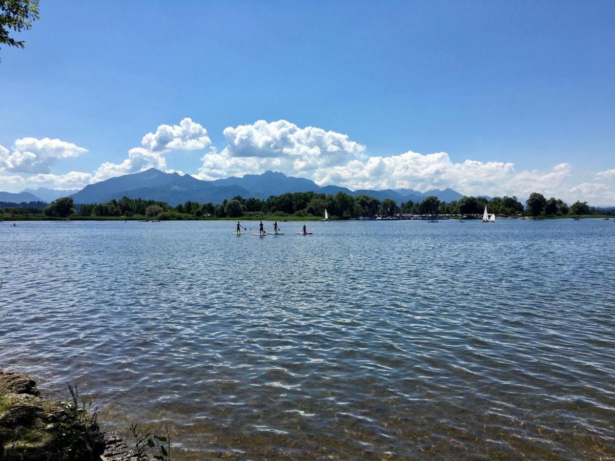 Ferienwohnung Am Chiemsee Ubersee Bagian luar foto